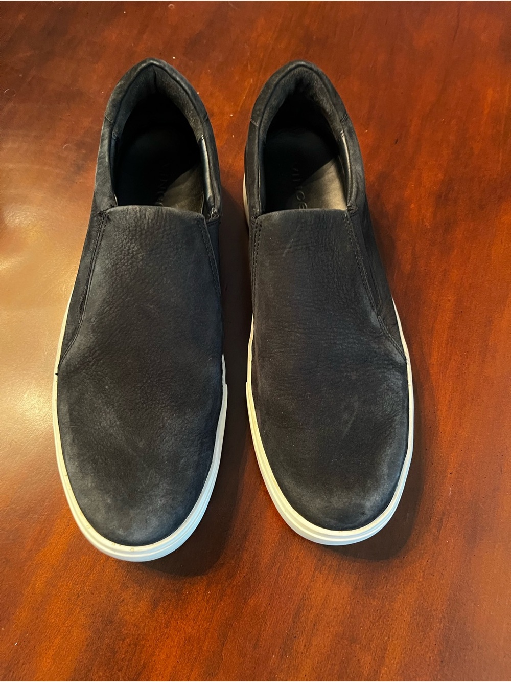 Vince Black Suede Loafers